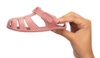 Cangrejeras niña barefoot de la marca Igor modelo Nemo Solid color nuevo rosa las sandalias respetuosas de Igor made in Spain para playa o piscina con cierre de tira adherente ideales para este verano - Ítem3