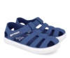 Cangrejeras niño barefoot de la marca Garvalin modelo Jellys color azul petrol sandalias respetuosas de Garvalin para playa o piscina con cierre de tira adherente ideales para este verano muy comodas y flexibles - Ítem4