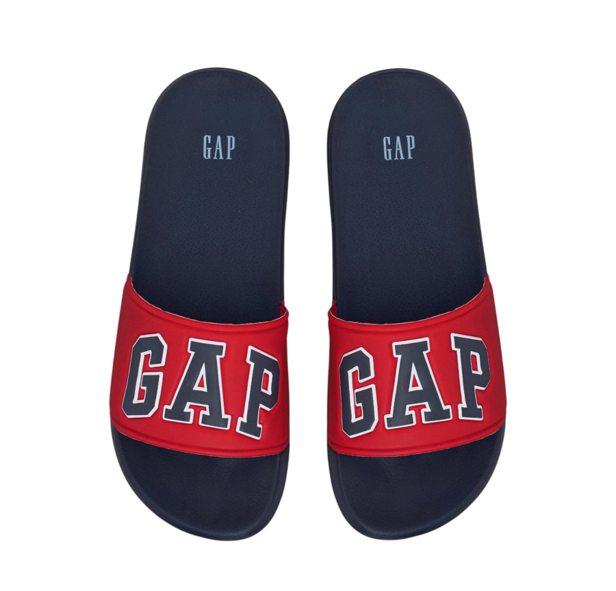Chanclas niño GAP modelo Murphy en color azul navy y rojo chanclas de la emblematica marca GAP kids muy comodas e ideales para playa o piscina muy trending