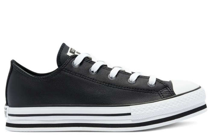 converse negras plataforma 516