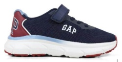 Zapatillas niño GAP modelo Belmont sneakers de la marca de tendencia GAP color azul navy y rojo con cierre de tira adherente y elasticos GAP Modern American Optimism muy trending y combinables