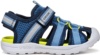 Sandalias niño Geox modelo J Vaniett Mesh Geobuck color azul navy y lima cangrejeras de la marca Geox respira para todo uso montaña playa piscina de la marca Geox respira muy comodas con cierre de doble tira adherente y elasticos - Ítem2