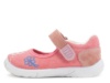 Merceditas niña Zapy color coral con bordado de flores bailarinas de la marca Zapy con plantilla de piel extraible y cierre de velcro fabricadas en España muy cómodas - Ítem1