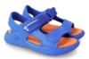 Sandalias niño Biomecanics azul electrico y naranja muy ligeras y flexibles ajuste con velcro perfectas para mojar en playa o piscina las top ventas del verano - Ítem1