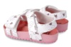 Sandalias Garvalin Melania Bio gel blanco y rosa con abejas y velcro | Mysweetstep - Item1