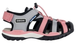 Sandalias Geox respira Borealis cangrejeras Geox trekking rosa y gris se pueden mojar