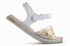Sandalias Pablosky Olimpo blanco multicolor con perfil adorno de yute cierre de velcro - Ítem4