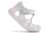 Sandalias niño de Pablosky modelo Seta color blanco cangrejeras de piel con cierre de velcro con sistema Easy Step by Pablosky fabricadas en España - Ítem3