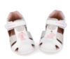 Sandalias niña Biomecanics barefoot color blanc0 y brillo con perrita little princess cangrejeras Biomecanics fabricadas en piel cierre de tira adherente y puntera reforzada calzado respetuoso de Biomecanics muy comodo y flexible avalado por el IBV - Ítem3