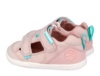 Sandalias niña Biomecanics barefoot color rosa y turquesa pique sandalias de loneta abierta cangrejeras Biomecanics con cierre de tira adherente calzado respetuoso muy comodo y flexible con puntera reforzada y plantilla extraible - Ítem2