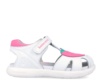 Sandalias niña Biomecanics color blanc0 con fresa fabricadas en piel sandalias muy comodas con cierre de tira adherente de la gama bioevolution perfectas para combinar con cualquir look veraniego muy trending y avaladas por el IBV - Ítem3