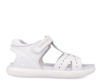 Sandalias niña Biomecanics color blanc0 con picados fabricadas en piel sandalias muy comodas con cierre de tira adherente de la gama bioevolution perfectas para combinar con cualquir look veraniego avaladas por el IBV - Ítem4
