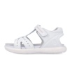 Sandalias niña Biomecanics color blanc0 con picados fabricadas en piel sandalias muy comodas con cierre de tira adherente de la gama bioevolution perfectas para combinar con cualquir look veraniego avaladas por el IBV - Ítem3