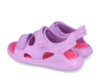 Sandalias niña Biomecanics color lila y rosa chicle muy ligeras flexibles con cierre de doble tira adherente para un ajuste perfecto sandalias Biomecanics tipo californianas para mojar en playa o piscina ideales este verano - Ítem1