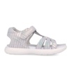 Sandalias niña Biomecanics color prisma plata escamas de serraje laminado en piel sandalias muy comodas con cierre de tira adherente de la gama bioevolution perfectas para combinar con cualquir look veraniego avaladas por el IBV - Ítem1