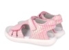 Sandalias niña Biomecanics modelo Barby color rosa laminado escamas en piel sandalias muy comodas con cierre de doble tira adherente de la gama bioevolution perfectas para combinar con cualquir look veraniego avaladas por el IBV - Ítem1