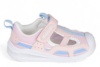 Sandalias niña Chetto Baby Free barefoot modelo casual baby color rosa azul y blanc0 deportivos abiertos para peques calzado respetuoso de la marca Chetto ultraligeras comodas y mega flexibles y anatomicas con cierre de tira adherente y elatico - Ítem1