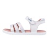Sandalias niña Garvalin fabricadas en piel napa color blanc0 y escamas nacaradas con cierre de tira adherente para un perfecto ajuste Sandalias con tiras de Garvalin muy comodas elegantes y trending ideales para este verano - Ítem2