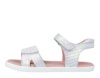 Sandalias niña Garvalin fabricadas en piel serraje color blanc0 y escamas nacaradas con cierre de doble tira adherente para un perfecto ajuste Sandalias de Garvalin muy comodas elegantes y trending ideales para este verano - Ítem2