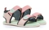 Sandalias niña Mustang barefoot color town pink nylon rosa verde y azul sandalias abiertas de calzado respetuoso muy comodas y flexibles con cierre de doble tira adherente Mustang free con certificado vegano by Mustang - Ítem1