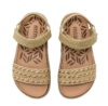 Sandalias niña Mustang de color raffia braid champagne rafia y oro con adorno de yute en la suela bio y con cierre de tira adherente para un perfecto ajuste muy comodas y tendencia este verano con certificado vegano by mustang - Ítem4