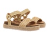 Sandalias niña Mustang de color raffia braid champagne rafia y oro con adorno de yute en la suela bio y con cierre de tira adherente para un perfecto ajuste muy comodas y tendencia este verano con certificado vegano by mustang - Ítem2