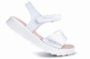 Sandalias niña Pablosky modelo Olimpo blanco con cierre de velcro y fabricadas en España muy comodas y combinables para lucir este verano - Ítem3