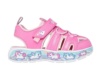 Sandalias niña Skechers modelo Cute Crew color rosa fucsia con unicornios cangrejeras de la marca Skechers muy ligeras con cierre de tira adherente y elasticos super divertidas lavables en lavadora y con sistema easy on off designed in Los Angeles - Ítem3