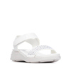 Sandalias niña Xti color balnco con brillantes sandalias con un poco de cuña de la marca Xti Urban Brand para conbinar con cualquier look con certificado vegano muy cómodas y con cierre de tira adherente y tecnologia comfort tech y memory foam pro - Ítem2