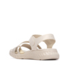 Sandalias niña Xti color beige con brillantes y oro sandalias con un poco de cuña de Xti Urban Brand para combinar con cualquier look con certificado vegano muy cómodas y con cierre de tira adherente y tecnologia comfort tech y memory foam pro - Ítem1