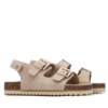 Sandalias niña Xti color beige sandalias de piel de serraje con suela bios de la marca Xti Urban Brand con platilla de piel muy cómodas con cierre de doble tira adherente en el talon y doble hebilla con tecnologia comfort tech y memory foam pro - Ítem1