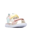 Sandalias niña Xti color beige y multicolor sandalias de tiras de la marca Xti Urban Brand para playa piscina o diario con certificado vegano muy cómodas y divertidas con cierre de doble tira adherente y tecnologia comfort tech y memory foam pro - Ítem3