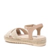 Sandalias niña Xti the urban brand de color beige de yute con cierre de hebilla sandalias vestir o ceremonia con tecnologia comfort tech con memory foam pro con certificado vegano muy comodas y trending este verano - Ítem1