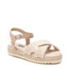 Sandalias niña Xti the urban brand de color beige de yute con cierre de hebilla sandalias vestir o ceremonia con tecnologia comfort tech con memory foam pro con certificado vegano muy comodas y trending este verano - Ítem3