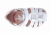 Sandalias niña barefoot Pablosky modelo Olimpo blanco con cierre de velcro cangrejeras calzado respetuoso de Pablosky fabricadas en España muy comodas y flexibles - Ítem3