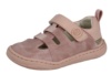 Sandalias niña barefoot de la marca Andanines Pontiac Pale color rosa cangrejeras de piel fabricadas en España calzado respetuoso con cierre de tira adherente y elasticos muy comodas y flexibles - Ítem1