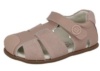 Sandalias niña barefoot de la marca Andanines modelo narok de piel dijon color nude y face cangrejeras de piel fabricadas en España calzado respetuoso con cierre de tira adherente cero drop muy comodas y flexibles made in Spain - Ítem1