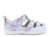Sandalias niña barefoot de la marca Zapy modelo Brezo color azul blanc0 y estampado corazones cangrejeras Zapyflex de piel calzado respetuoso fabricado en España con cierre de tira adherente y puntera reforzada muy comodas y flexibles - Ítem3