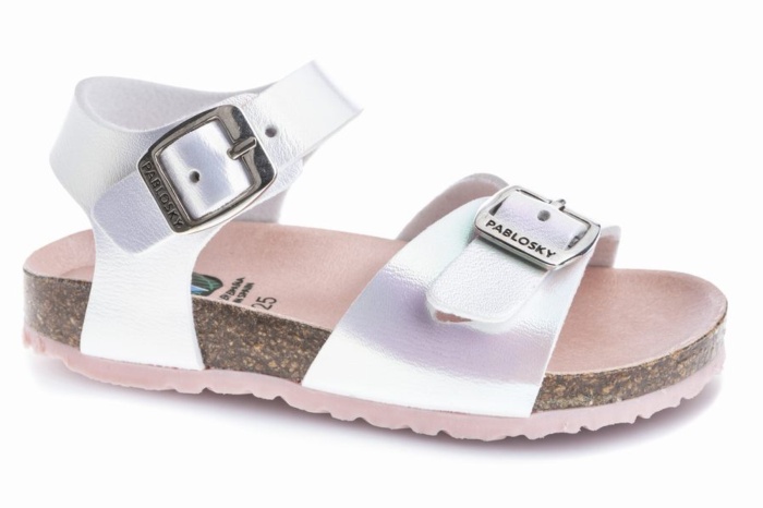 Chanclas De Piel Interbios 9560 - Doble Hebilla Ajustable, Suela De Corcho Y Goma, Hechas En España