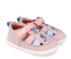Sandalias niña de lona Garvalin barefoot color rosa con estampado de la franquicia Bluey zapatillas casual de lona de calzado respetuoso de Garvalin con cierre de tira adherente cangrejeras Garvalin muy comodas y flexibles - Ítem4