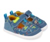 Sandalias niño Biomecanics barefoot color azul indigo pique sandalias de loneta con estampado de coches little driver cangrejeras Biomecanics cierre de tira adherente calzado respetuoso muy comodo y flexible con puntera reforzada plantilla extraible - Ítem2