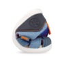 Sandalias niño Biomecanics barefoot color azul jeans y naranja pique sandalias de loneta urban style cangrejeras Biomecanics con cierre de tira adherente calzado respetuoso muy comodo y flexible con puntera reforzada avaladas por IBV - Ítem4