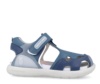 Sandalias niño Biomecanics fabricadas en piel color azul indigo cangrejeras Biomecanics con cierre de tira adherente y puntera reforzada sandalia casual de Biomecanics bioevolution muy comodo y flexible avalado por el IBV muy trending - Ítem1