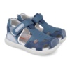 Sandalias niño Biomecanics fabricadas en piel color azul indigo cangrejeras Biomecanics con cierre de tira adherente y puntera reforzada sandalia casual de Biomecanics bioevolution muy comodo y flexible avalado por el IBV muy trending - Ítem3