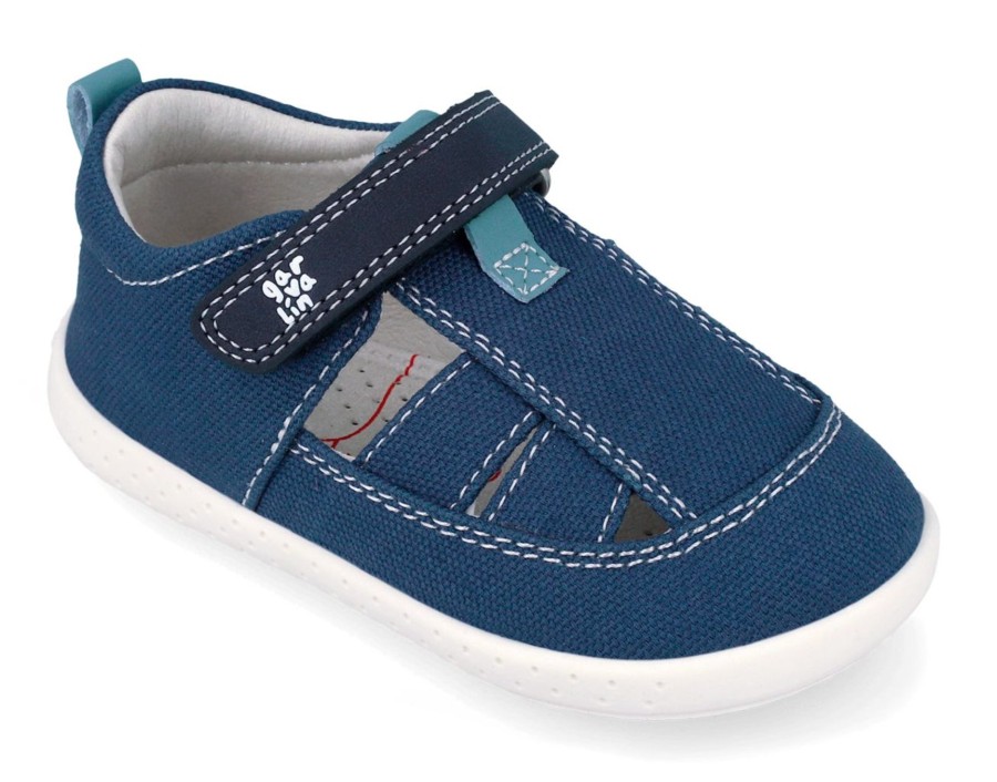 SANDALIAS GARVALIN AZUL PETROL BAREFOOT
