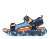 Sandalias niño Garvalin color azul naranja y camuflaje muy ligeras flexibles con cierre de doble tira adherente para un ajuste perfecto sandalias Garvalin tipo californianas para mojar en playa o piscina ideales este verano - Ítem2