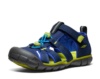 Sandalias niño Keen modelo Seacamp II CNX color naval academy chartreuse azul y lima cangrejeras Keen para trekking y todo uso muy comodas flexibles y con suela antideslizante se pueden mojar y lavar con cierre de tira adherente y elasticos - Ítem4