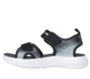 Sandalias niño Skechers modelo Microspec Splash color negro azul y plata sandalias de la marca Skechers con cierre de doble tira adherente muy comodas y muy ligeras para playa piscina o diario con sistema easy on off y lavables en lavadora - Ítem3