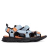 Sandalias niño Xti color azul jeans y naranja ligeras flexibles con cierre de triple tira adherente para un ajuste perfecto Sandalias Xti californianas para mojar en playa o piscina con tecnologia comfort tech y memory foam pro y certificado vegano - Ítem2