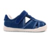 Sandalias niño Zapy barefoot modelo Johns color azul tejano calzado respetuoso de la gama Zapiflex cangrejeras Zapy de lona de dos tiras con cierre de tira adherente made in Spain muy comodas y flexibles by Zapy - Ítem1